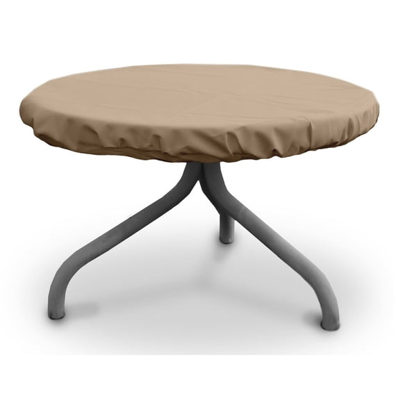 KoverRoos 47421 Weathermax 41 in. Round Table Top Cover , Toast - 41 Dia in.