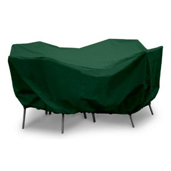 KoverRoos 69925 Weathermax 36 in. Round Table Dining Set Cover, Forest Green - 60 Dia x 30 H in.