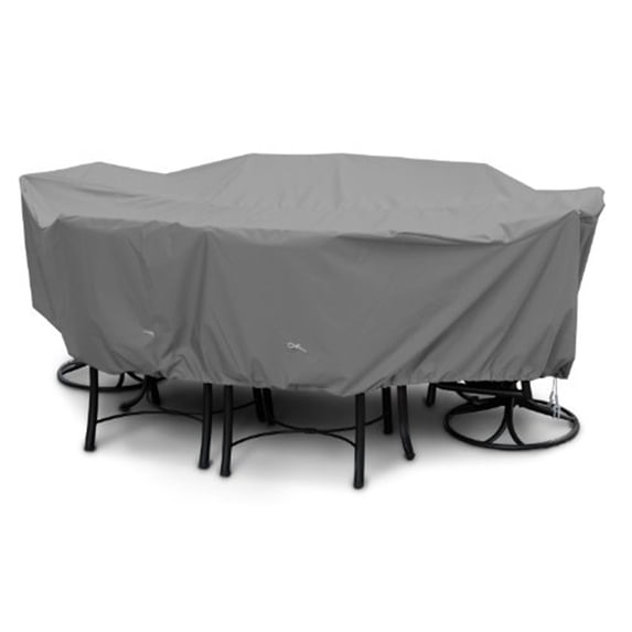 KoverRoos 81362 Weathermax Large High Back Dining Set Cover, Charcoal - 112 L x 88 W x 36 H in.