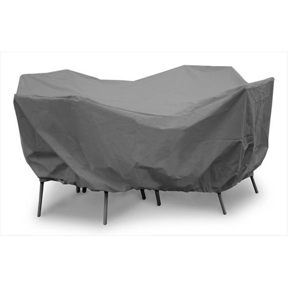 KoverRoos 89925 Weathermax 36 in. Round Table Dining Set Cover, Charcoal - 60 Dia x 30 H in.