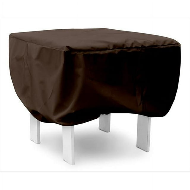 KoverRoos 94263 Weathermax 24 in. Square Table Cover, Chocolate - 24 L x 24 W x 15 H in.