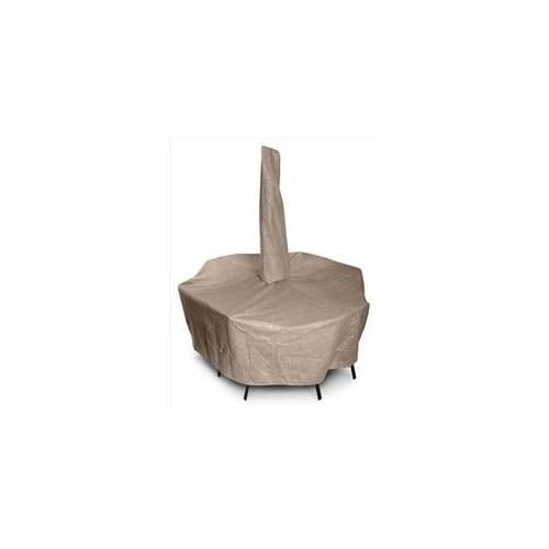 KoverRoos KoverRoos III Taupe Oval / Rectangle Dining Set Cover with Umbrella Hole