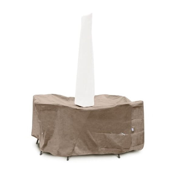 KoverRoos KoverRoos III Taupe Table Dining Set Cover with Umbrella Hole