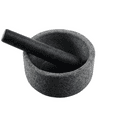thumbnail image 1 of Koville Luxury Granite Mortar and Pestle (Angola Silver Black, 2 Cup), 1 of 7