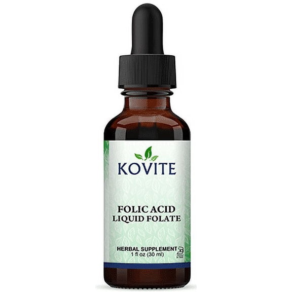 Kovite Kosher Folic Acid Liquid - Folate 400 mcg  - 1 fl oz