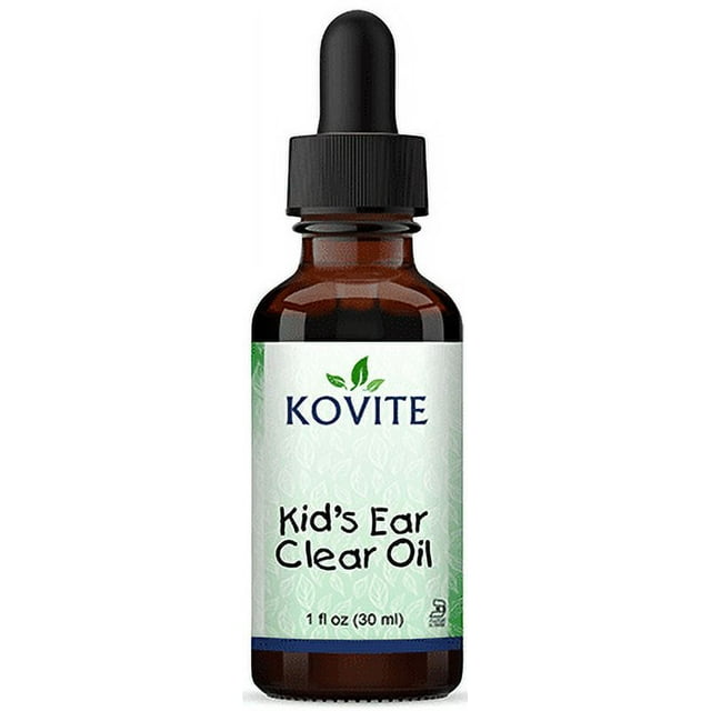 Kovite Kosher Kid's Ear Clear Oil Natural Ear Drops with Garlic