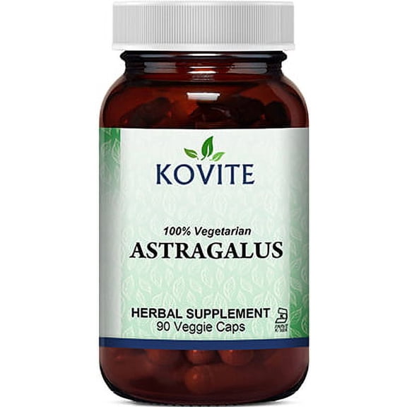 Kovite Kosher Organic Astragalus Root 470 mg - 90 Vegetable Capsules