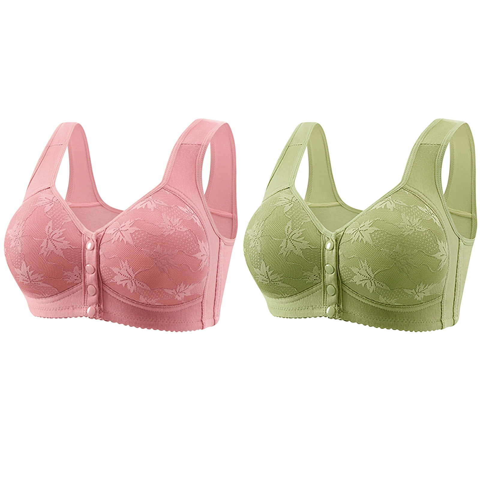 Bigersell Plus Size Push Up Bras For Women No Underwire Soft Comfortable D / E Cup Full-Coverage...