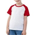 thumbnail image 1 of Kovlvoll Baby Clothes Summer T-Shirt Toddler Boy Girl Crewneck Short Sleeve Tops Loose Casual Basic Tees Top, 1 of 7