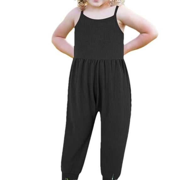 Kovlvoll Baby Girls Clothes Rompers Suspender Sleeveless Solid Color Onesie Lightweight Comfy Short Jumpsuit
