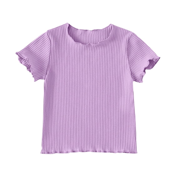 Kovlvoll Baby Girls Clothes Summer Tops Short Sleeve Crew Neck Lightweight Comfy Loose T-Shirts Unisex Boys Casual Top