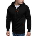 thumbnail image 1 of Kovlvoll Boys Zip up Hoodies Fall Sweatshirts Long Sleeve Casual Warm Comfy Children Outwear Jackets with Pockets 5-14 Years, 1 of 7