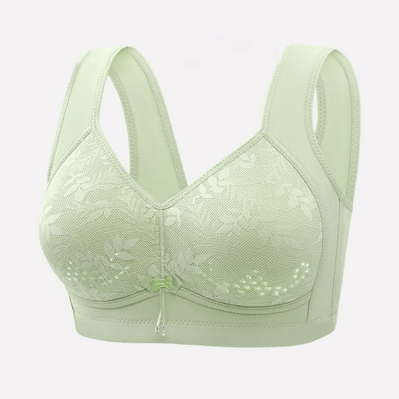 Kovlvoll Bras for Seniors Women No Underwire Wireless Full Coverage Gathering High Support Comfy Everyday Bralettes