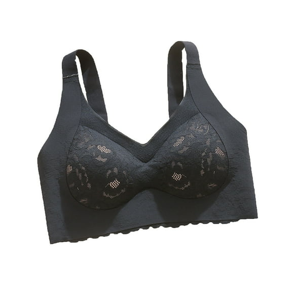 Kovlvoll Bras for Women Wirefree No Underwire Full Coverage Gathering High Support Comfort Everyday Bralettes