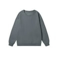 thumbnail image 1 of Kovlvoll Crewneck Sweatshirts Men Casual Crewneck Long Sleeve Tops Loose Casual Basic Tees Fall Oversized Pullover Top, 1 of 2