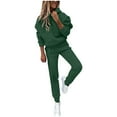 thumbnail image 1 of Kovlvoll Fall Sweatsuits for Women Thick Warm Workout Sets Long Sleeve Pullover Hoodies with Joggers Pants 2 Piece Outfits, 1 of 6