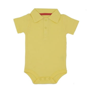 Kovlvoll Infant Baby Clothes Jumpsuit for Girl Boy Button Lapel Collared Short Sleeve Newborn Solid Color Rompers
