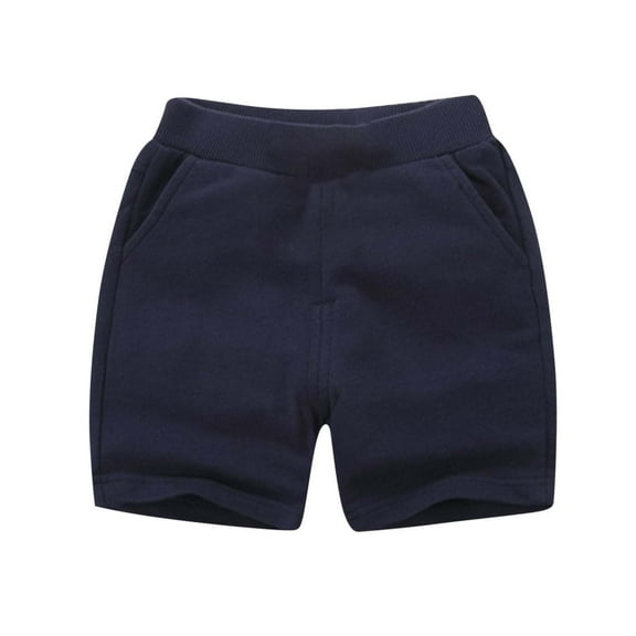 Kovlvoll Infant Baby Clothes Summer Shorts Elastic Waist Wide Leg Casual Sports Unisex Girl Boy Shorts with Pockets