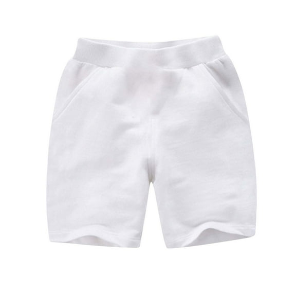 Kovlvoll Infant Baby Clothes Summer Shorts Elastic Waist Wide Leg Casual Sports Unisex Girl Boy Shorts with Pockets