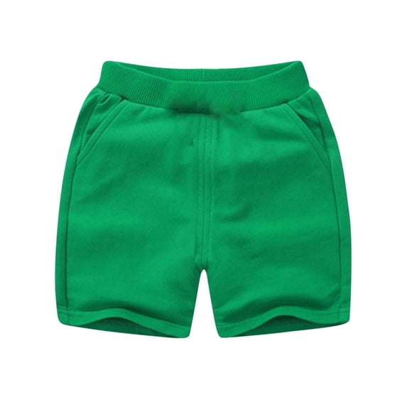 Kovlvoll Infant Baby Clothes Summer Shorts Elastic Waist Wide Leg Casual Sports Unisex Girl Boy Shorts with Pockets
