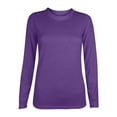 thumbnail image 1 of Kovlvoll Long Sleeve Tops for Women Crew Neck Casual Solid Color Comfort Underlayer Tee Fall Basic Shirts, 1 of 4