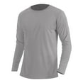 thumbnail image 1 of Kovlvoll Men's Long Sleeve Shirts Crewneck Lightweight Casual Loose Comfy Thin Athletic Gym Workout Basic Tee Tops, 1 of 5