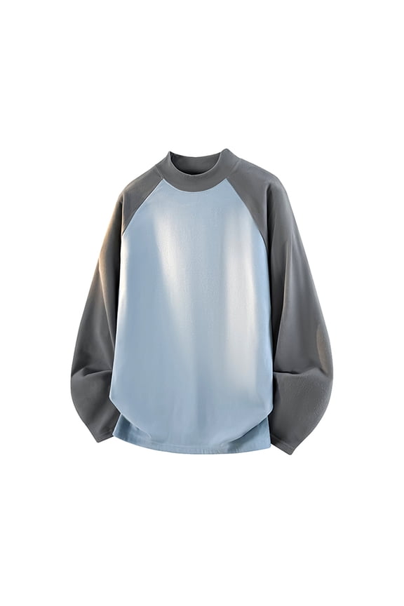 Men's Plus Size Sweatshirts Long Sleeve High Neck Top Fall Winter Fleece Lined Warm Comfy Base Layer Loungewear Tops