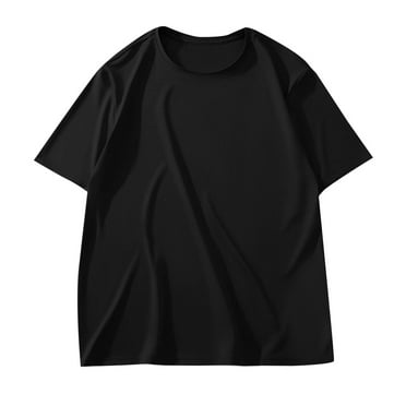 Kovlvoll Men's T-Shirts Lightweight Plus Size Crewneck Short Sleeve Loose Casual Solid Color Summer Basic Tees Shirt