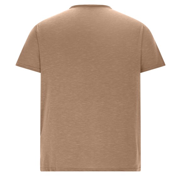 Kovlvoll Mens T-Shirts Cotton Casual V Neck Short Sleeve Solid Color Summer Loose Basic Tees Shirt