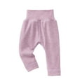 thumbnail image 1 of Kovlvoll Newborn Baby Clothes Boys Girls Fleece Lined Pants High Waisted Thick Warm Home Infant Bottom Pajamas Pant, 1 of 2