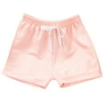 thumbnail image 1 of Kovlvoll Newborn Boys Girls Clothes Shorts Drawstring Elastic Waist Wide Leg Solid Color Summer Leisure Pants Shorts, 1 of 3