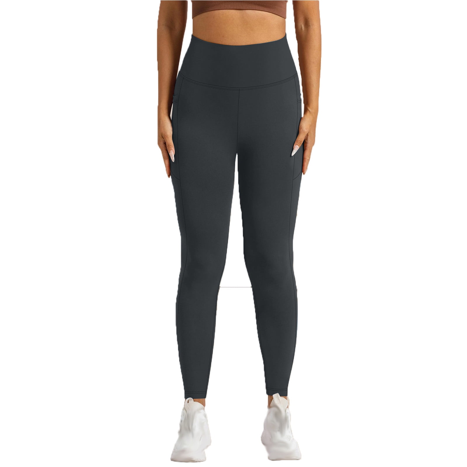 Kovlvoll Plus Size Leggings Women with Pockets High Waisted Butt ...