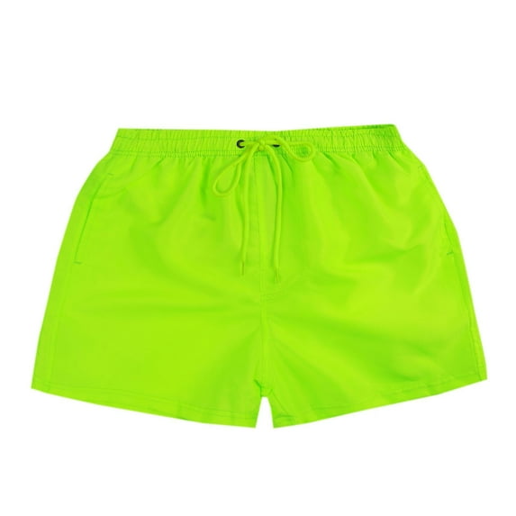 Kovlvoll Shorts Men Summer Casual Lightweight Solid Color Drawstring Elastic Waist Wide Leg Beach Shorts with Pockets