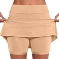 thumbnail image 1 of Kovlvoll Shorts for Women Plus Size Elastic Mid-Waist Casual Solid Color Shorts Bottom Skirt Pants, 1 of 5