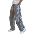 thumbnail image 1 of Kovlvoll Teen Boys Clothes Pants Drawstring Elastic Waist Wide Leg Lightweight Thin Casual Boy Sports Pant with Pockets, 1 of 6