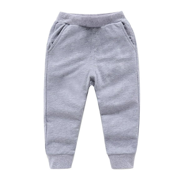 Kovlvoll Toddler Baby Boys Girls Sweatpants Kids Sport Jogger Pants Elastic Waist Cinch Bottom Loose Casual Trackpants