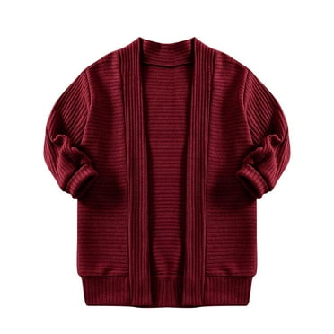 Kovlvoll Toddler Baby Clothes Girls Cardigan Long Sleeve Open Front Fall Warm Comfy Knit Sweater Coat Solid Color