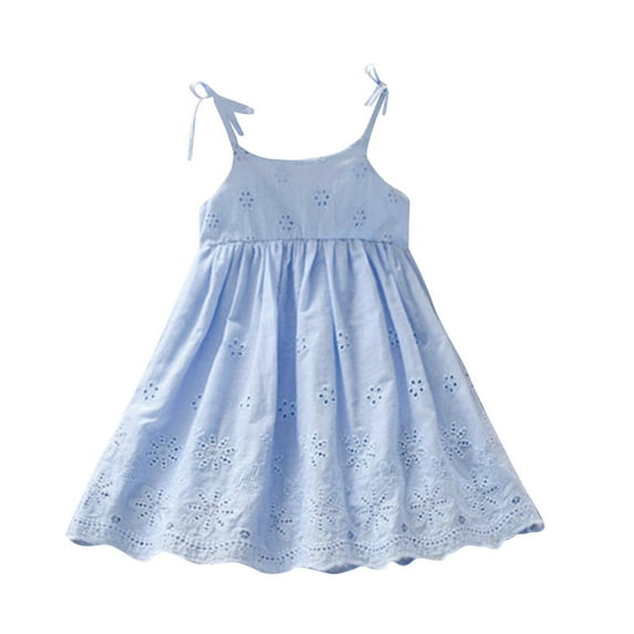 Kovlvoll Toddler Girls Clothes Dress Cotton Sleeveless Suspenders Lightweight Casual Summer Child Girl Dresses