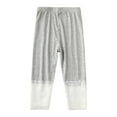 thumbnail image 1 of Kovlvoll Toddler Girls Clothes Pajama Capris Fashion Solid Color Elastic Waist Lace Leg Comfy Loungewear Leggings Capri, 1 of 3