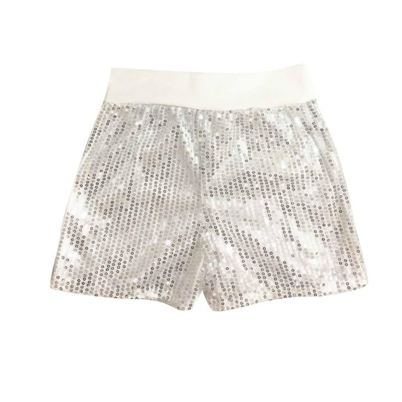 Kovlvoll Toddler Unisex Boys Girls Clothes Shorts Summer Perform Elastic Waist Wide Leg Baby Fashion Sequins Short Pant