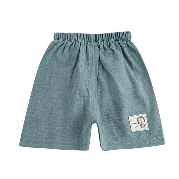 Kovlvoll Unisex Boys Girls Clothes Shorts Wide Leg Elastic Waisted Drawstring Summer Cotton Comfy Cute Shorts Overalls