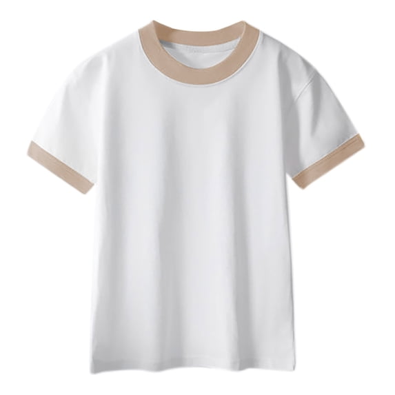 Kovlvoll Unisex Toddler Boys Girls Clothes Summer Shirts Short Sleeve Crew Neck Cotton Soft Basic Tees