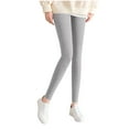 thumbnail image 1 of Kovlvoll Womens Leggings High Waisted Stretch Slim Ribbed Knit Thickened Keep Warm Bottom Legging Pants, 1 of 7