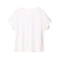 thumbnail image 1 of Kovlvoll Womens Plus Size Tops Summer Casual Crewneck Short Sleeve Shirt Solid Color Loose Loungewear Pajamas Top, 1 of 6