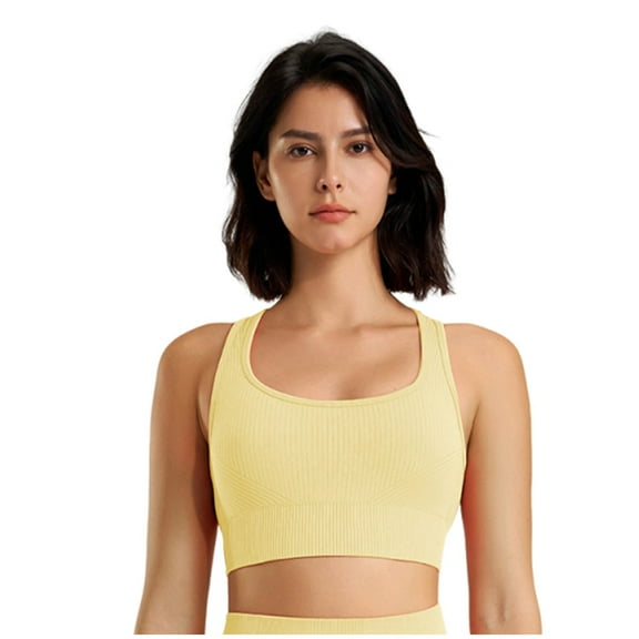 Kovlvoll Womens Sport Bras Seamless No Underwire Full Coverage Comfy Lightweight Racerback Workout Yoga Running Bra