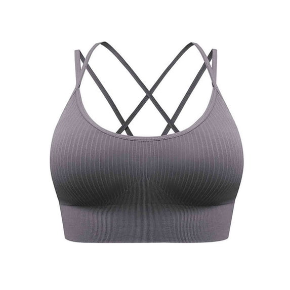 Kovlvoll Womens Sports Bras Seamless Comfort No Steel Ring High Support Athletic Running Drying Yoga Underwear