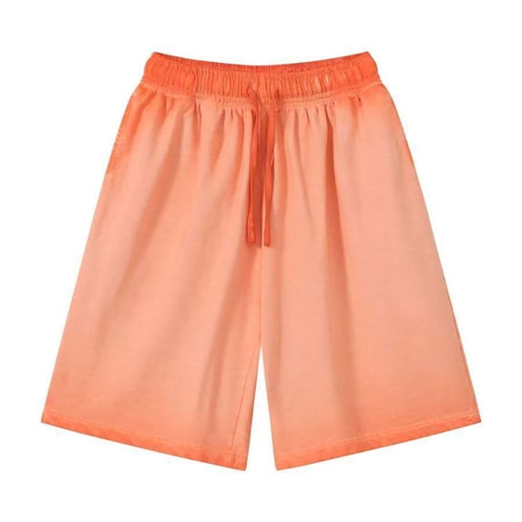 Kovlvoll Workout Shorts Men Plus Size Loose Casual Drawstring Elastic Waist Wide Leg Training Athletic Cropped Pants