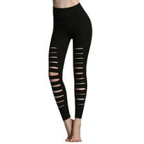 Kovlvoll Yoga Pants for Women Elastic High Waisted Breathable Casual Solid Color Workout Sports Leggings