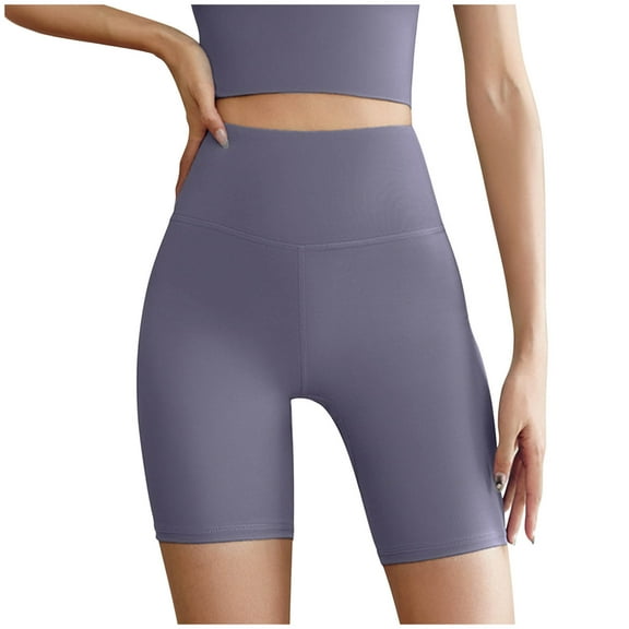 Kovlvoll Yoga Shorts for Women High Waisted Stretch Slim Fitting Casual Bottom Workout Short Leggings