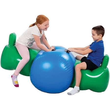 Kovot Inflatable Seesaw Rocker, for Indoor & Outdoor Use, 6 Feet Long, Kids Ages 3+